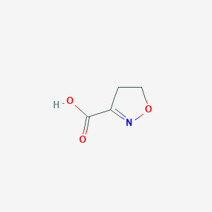 molecular formula C4H5NO3 B3025453 4,5-Dihydro-1,2-oxazole-3-carboxylic acid CAS No. 4485-98-7