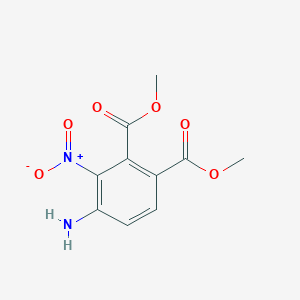molecular formula C10H10N2O6 B3025461 Dimethyl 4-amino-3-nitrobenzene-1,2-dioate CAS No. 52412-59-6