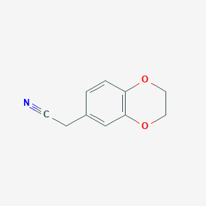 molecular formula C10H9NO2 B3025462 2-(2,3-Dihydro-1,4-benzodioxin-6-yl)acetonitrile CAS No. 17253-10-0