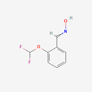 molecular formula C8H7F2NO2 B3025471 N-[[2-(difluoromethoxy)phenyl]methylidene]hydroxylamine CAS No. 332110-52-8