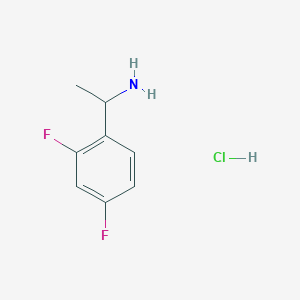 molecular formula C8H10ClF2N B3025480 1-(2,4-Difluorophenyl)ethanamine hydrochloride CAS No. 276875-47-9