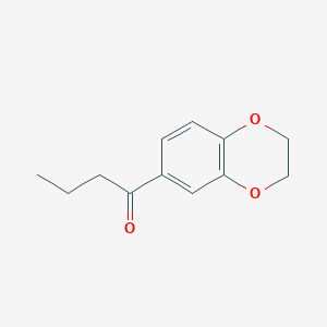 molecular formula C12H14O3 B3025489 1-(2,3-二氢-1,4-苯并二氧杂环-6-基)-1-丁酮 CAS No. 29668-47-1
