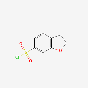 molecular formula C8H7ClO3S B3025494 2,3-DIHYDROBENZOFURAN-6-SULFONYL CHLORIDE CAS No. 724446-31-5