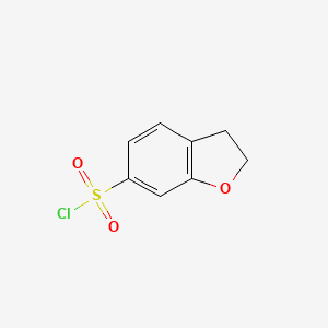 molecular formula C8H7ClO3S B3025494 2,3-Dihydro-1-benzofuran-6-sulfonyl chloride CAS No. 724446-31-5