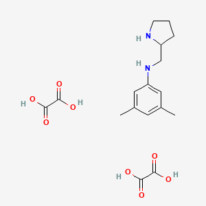 molecular formula C17H24N2O8 B3025508 3,5-Dimethyl-N-(2-pyrrolidinylmethyl)aniline dioxalate CAS No. 1177294-29-9