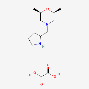 (2R,6S)-2,6-Dimethyl-4-(pyrrolidin-2-ylmethyl)morpholine oxalate