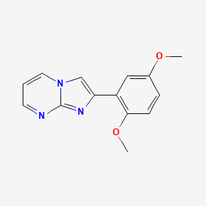 molecular formula C14H13N3O2 B3025512 2-(2,5-Dimethoxyphenyl)imidazo[1,2-a]pyrimidine CAS No. 143696-73-5