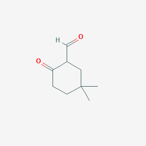 molecular formula C9H14O2 B3025516 5,5-Dimethyl-2-oxocyclohexanecarbaldehyde CAS No. 77630-11-6