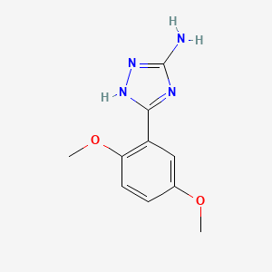 molecular formula C10H12N4O2 B3025527 5-(2,5-dimethoxyphenyl)-4H-1,2,4-triazol-3-amine CAS No. 502685-94-1
