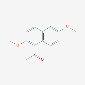 molecular formula C14H14O3 B3025529 1-(2,6-Dimethoxynaphthalen-1-yl)ethanone CAS No. 86539-77-7
