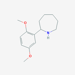 molecular formula C14H21NO2 B3025530 2-(2,5-Dimethoxyphenyl)azepane CAS No. 383130-85-6