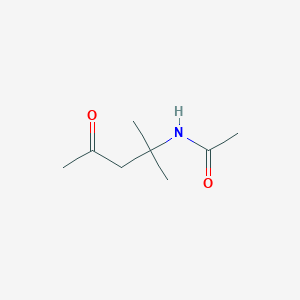 molecular formula C8H15NO2 B3025542 N-(1,1-Dimethyl-3-oxobutyl)acetamide CAS No. 40652-47-9