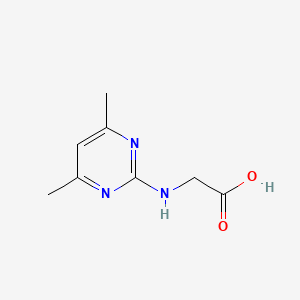 molecular formula C8H11N3O2 B3025544 2-[(4,6-二甲基嘧啶-2-基)氨基]乙酸 CAS No. 55684-37-2