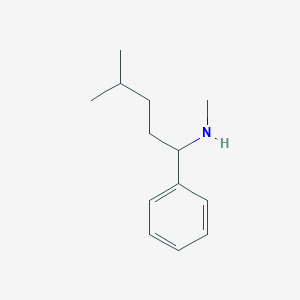 B3025545 N,4-Dimethyl-1-phenylpentan-1-amine CAS No. 912907-08-5