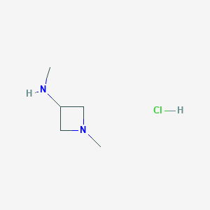 molecular formula C5H13ClN2 B3025554 N,1-二甲基氮杂环丁烷-3-胺 CAS No. 321890-38-4