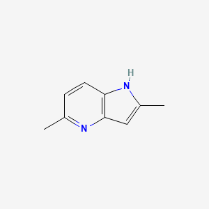 molecular formula C9H10N2 B3025555 2,5-二甲基-1H-吡咯并[3,2-b]吡啶 CAS No. 854018-76-1