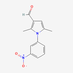 B3025557 2,5-Dimethyl-1-(3-nitrophenyl)-1H-pyrrole-3-carbaldehyde CAS No. 423753-42-8