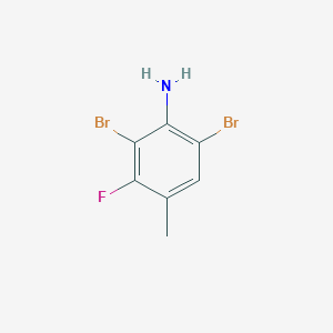 molecular formula C7H6Br2FN B3025559 2,6-Dibromo-3-fluoro-4-methylaniline CAS No. 1000576-48-6