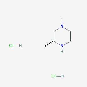 molecular formula C6H16Cl2N2 B3025580 (R)-1,3-二甲基哌嗪二盐酸盐 CAS No. 1152110-26-3
