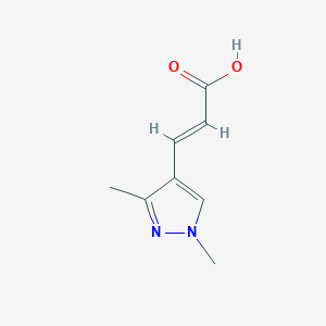 molecular formula C8H10N2O2 B3025595 (2E)-3-(1,3-dimethyl-1H-pyrazol-4-yl)acrylic acid CAS No. 514800-75-0