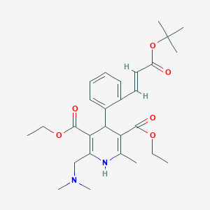 molecular formula C₂₈H₃₈N₂O₆ B030256 特鲁地平 CAS No. 108687-08-7