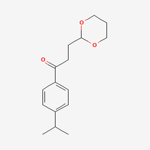 3-(1,3-Dioxan-2-Yl)-4'-Isopropylpropiophenone