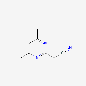 molecular formula C8H9N3 B3025612 2-(4,6-Dimethylpyrimidin-2-yl)acetonitrile CAS No. 32691-58-0