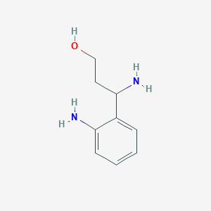 molecular formula C9H14N2O B3025615 3-Amino-3-(2-aminophenyl)propan-1-ol CAS No. 886364-15-4
