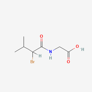 molecular formula C7H12BrNO3 B3025618 2-(2-溴-3-甲基丁酰胺基)乙酸 CAS No. 52574-83-1