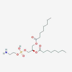 molecular formula C21H42NO8P B3025620 1,2-二辛酰基-sn-甘油-3-磷酸乙醇胺 CAS No. 96760-44-0