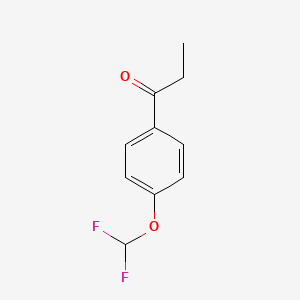 molecular formula C10H10F2O2 B3025626 1-[4-(Difluoromethoxy)phenyl]propan-1-one CAS No. 83022-58-6