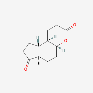 B3025631 (4AS,6aR,9aR,9bR)-6a-methyloctahydrocyclopenta[f]chromene-3,7(2H,8H)-dione CAS No. 64053-02-7
