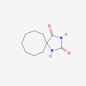 molecular formula C10H16N2O2 B3025636 1,3-Diazaspiro[4.7]dodecane-2,4-dione CAS No. 710-94-1