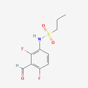 B3025642 N-(2,4-Difluoro-3-formylphenyl)propane-1-sulfonamide CAS No. 918523-58-7