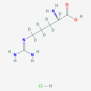 molecular formula C6H15ClN4O2 B3025656 L-Arginine-d7 (hydrochloride) CAS No. 204244-77-9