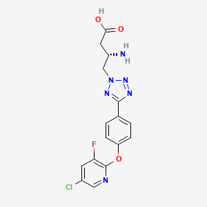 molecular formula C16H14ClFN6O3 B3025677 Lys006 CAS No. 1799681-85-8