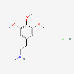 molecular formula C12H20ClNO3 B3025681 Mescaline, N-methyl CAS No. 6308-81-2