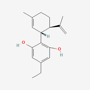 molecular formula C18H24O2 B3025689 5-ethyl-2-[(1R,6R)-3-methyl-6-(1-methylethenyl)-2-cyclohexen-1-yl]-1,3-benzenediol CAS No. 2552798-14-6