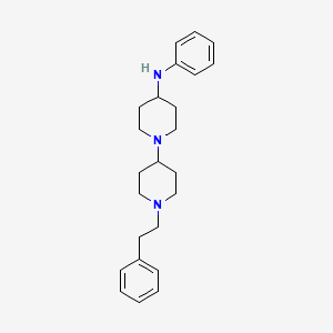 molecular formula C24H33N3 B3025691 N-phenyl-1'-(2-phenylethyl)-[1,4'-bipiperidin]-4-amine CAS No. 2515737-24-1