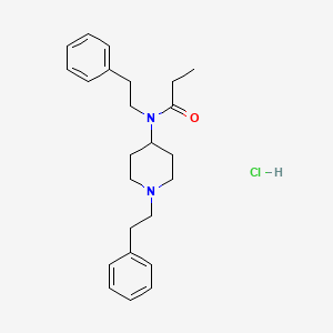 molecular formula C24H33ClN2O B3025692 N-(2-phenylethyl)-N-[1-(2-phenylethyl)-4-piperidinyl]-propanamide, monohydrochloride CAS No. 28456-30-6