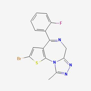 molecular formula C15H10BrFN4S B3025693 Flubrotizolam CAS No. 57801-95-3