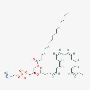 molecular formula C43H74NO8P B3025698 2-azaniumylethyl (2R)-2-[(4Z,7Z,10Z,13Z,16Z,19Z)-docosa-4,7,10,13,16,19-hexaenoyloxy]-3-(hexadecanoyloxy)propyl phosphate CAS No. 96998-00-4