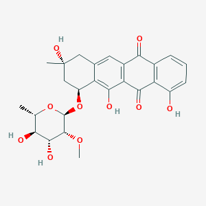 (8R,10S)-10-[(6-deoxy-2-O-methyl-alpha-L-mannopyranosyl)oxy]-7,8,9,10-tetrahydro-1,8,11-trihydroxy-8-methyl-5,12-naphthacenedione