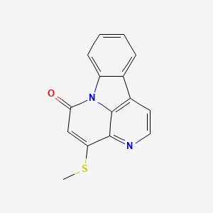 B3025709 6H-Indolo[3,2,1-de][1,5]naphthyridin-6-one, 4-(methylthio)- CAS No. 500299-14-9