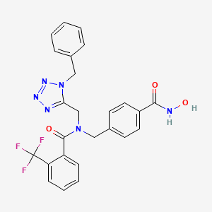 molecular formula C25H21F3N6O3 B3025737 NR160 