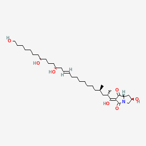 (2Z,6R,7aS)-tetrahydro-6-hydroxy-2-[(2S,4R,12E,15R,19R)-1,15,19,26-tetrahydroxy-2,4-dimethyl-12-hexacosen-1-ylidene]-1H-pyrrolizine-1,3(2H)-dione