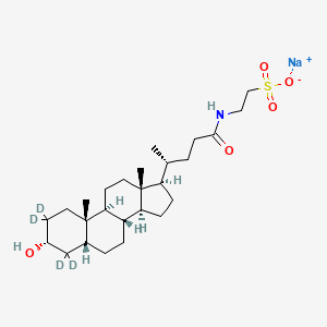 2-[[(3alpha,5beta)-3-Hydroxy-24-oxocholan-24-yl-2,2,4,4-d4]amino]-ethanesulfonic acid, monosodium salt
