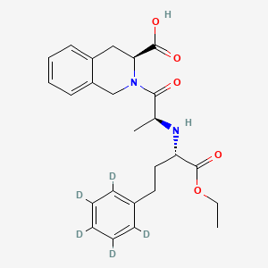 2-[(2S)-2-[[(1S)-1-(ethoxycarbonyl)-3-phenyl-d5-propyl]amino]-1-oxopropyl]-1,2,3,4-tetrahydro-3-isoquinolinecarboxylic acid