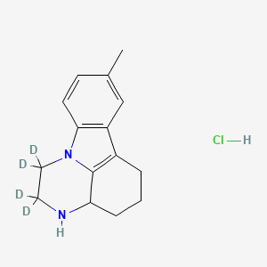 2,3,3a,4,5,6-hexahydro-2-d-8-methyl-1H-pyrazino[3,2,1-jk]carbazole-1,1,2-d3, monohydrochloride