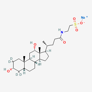 2-[[(3alpha,5beta,12alpha)-3,12-Dihydroxy-24-oxocholan-24-yl-2,2,4,4-d4]amino]-ethanesulfonic acid, monosodium salt